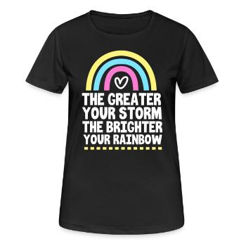 Transfert d’embryons de jour fœtus - T-shirt respirant Femme - noir - Devant - AI Model Female 172 light (172cm)