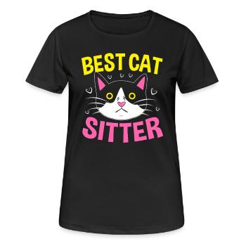 Pet Sitter Pets Babysitter - Women's Breathable T-Shirt - black - Front - AI Model Female 172 light (172cm)