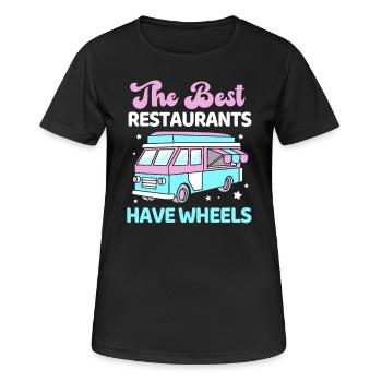 Snack Food Truck - Women's Breathable T-Shirt - black - Front - AI Model Female 172 light (172cm)