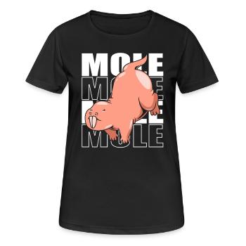 Chiot de sable - T-shirt respirant Femme - noir - Devant - AI Model Female 172 light (172cm)