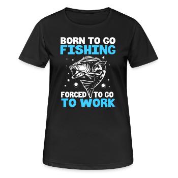 Trout Fishing Hook Fishing Rod Angler Frogfish - Women's Breathable T-Shirt - black - Front - AI Model Female 172 light (172cm)