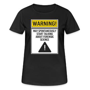 Experts médico-légaux Médecine légale - T-shirt respirant Femme - noir - Devant - AI Model Female 172 light (172cm)