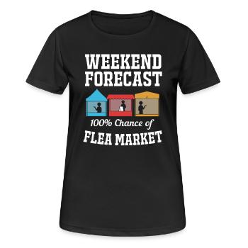 Flea market flea market - Women's Breathable T-Shirt - black - Front - AI Model Female 172 light (172cm)
