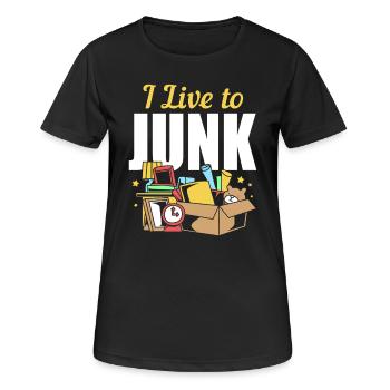 Flea market flea market - Women's Breathable T-Shirt - black - Front - AI Model Female 172 light (172cm)