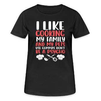 Grammaire Anglais Orthographe - T-shirt respirant Femme - noir - Devant - AI Model Female 172 light (172cm)