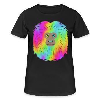 Tamarin Monkey Monkey Monkey Monkey Face - Women's Breathable T-Shirt - black - Front - AI Model Female 172 light (172cm)