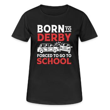 Demo Derby - Frauen T-Shirt atmungsaktiv - Schwarz - Vorne - AI Model Female 172 light (172cm)