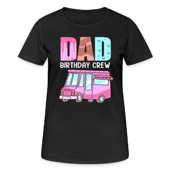 Eiscreme Eiswagen Eis Eisdiele - Frauen T-Shirt atmungsaktiv - Schwarz - Vorne - AI Model Female 172 light (172cm)
