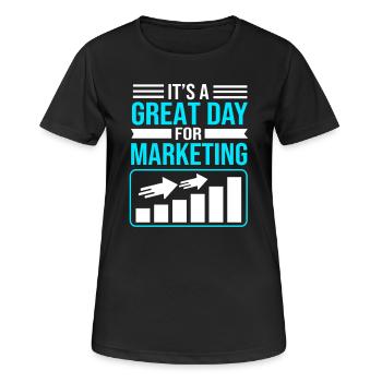 Responsable Marketing - T-shirt respirant Femme - noir - Devant - AI Model Female 172 light (172cm)