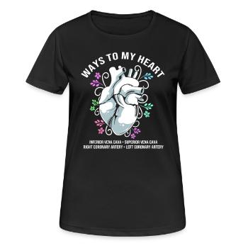 MFA Medizin Mediziner - Frauen T-Shirt atmungsaktiv - Schwarz - Vorne - AI Model Female 172 light (172cm)