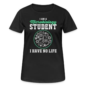 Microbiology Biology Biological Biologist - Women's Breathable T-Shirt - black - Front - AI Model Female 172 light (172cm)