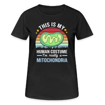 Formule structurelle de la molécule - T-shirt respirant Femme - noir - Devant - AI Model Female 172 light (172cm)