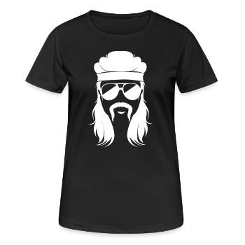 Mulet Coupe de cheveux Mulet - T-shirt respirant Femme - noir - Devant - AI Model Female 172 light (172cm)