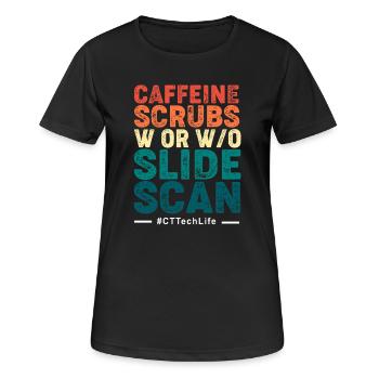MRT Radiologe Röntgen Rad Tech Radiologie - Frauen T-Shirt atmungsaktiv - Schwarz - Vorne - AI Model Female 172 light (172cm)