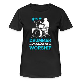 Drumsticks Drums Drummers - Women's Breathable T-Shirt - black - Front - AI Model Female 172 light (172cm)