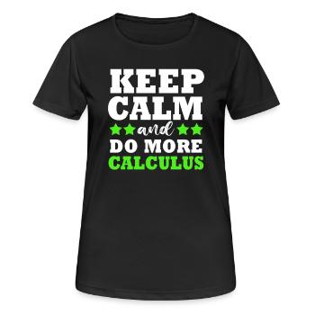 Mathematik mathematisch Mathe Mathematiker - Frauen T-Shirt atmungsaktiv - Schwarz - Vorne - AI Model Female 172 light (172cm)