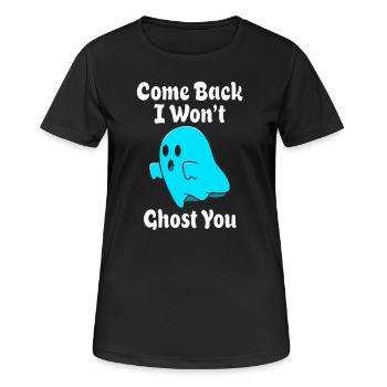 Geist Geisterstunde Geister Paranormal - Frauen T-Shirt atmungsaktiv - Schwarz - Vorne - AI Model Female 172 light (172cm)