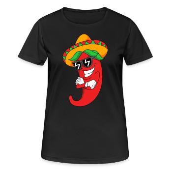 Chilli Chipotle Chili Pepper Jalapeno Hot Chili - Women's Breathable T-Shirt - black - Front - AI Model Female 172 light (172cm)