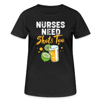 Nurse Hospital Nurse - Women's Breathable T-Shirt - black - Front - AI Model Female 172 light (172cm)