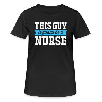Nurse Hospital Nurse - Women's Breathable T-Shirt - black - Front - AI Model Female 172 light (172cm)