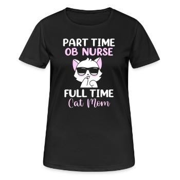 Nurse Pregnancy Hospital - Women's Breathable T-Shirt - black - Front - AI Model Female 172 light (172cm)