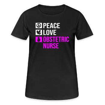 Nurse Pregnancy Hospital - Women's Breathable T-Shirt - black - Front - AI Model Female 172 light (172cm)