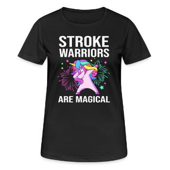Stroke Stroke - Women's Breathable T-Shirt - black - Front - AI Model Female 172 light (172cm)