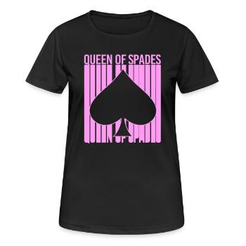 Card Game Spades of Spades Playing Card - Women's Breathable T-Shirt - black - Front - AI Model Female 172 light (172cm)
