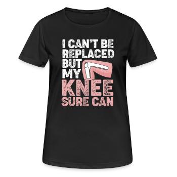Knee Surgery Knee Surgery - Women's Breathable T-Shirt - black - Front - AI Model Female 172 light (172cm)