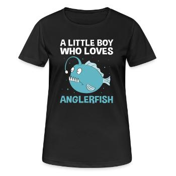 Poisson-grenouille - T-shirt respirant Femme - noir - Devant - AI Model Female 172 light (172cm)