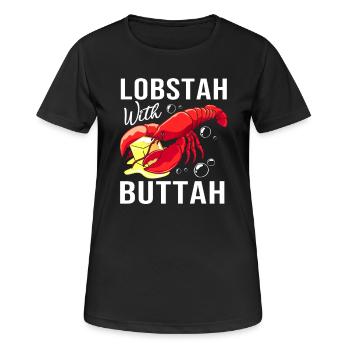 Écrevisses, fruits de mer, homard du Maine, homard - T-shirt respirant Femme - noir - Devant - AI Model Female 172 light (172cm)