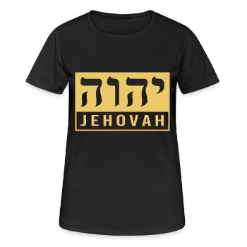 Jude Jüdisch Judentum Yeshua - Frauen T-Shirt atmungsaktiv - Schwarz - Vorne - AI Model Female 172 light (172cm)