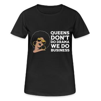 Entrepreneur bourreau de travail - T-shirt respirant Femme - noir - Devant - AI Model Female 172 light (172cm)
