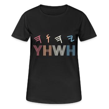 Yeshua Judaïsme juif - T-shirt respirant Femme - noir - Devant - AI Model Female 172 light (172cm)