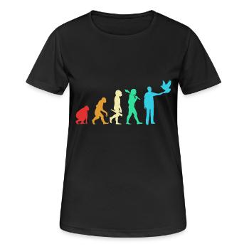 Pigeons Pigeon - T-shirt respirant Femme - noir - Devant - AI Model Female 172 light (172cm)