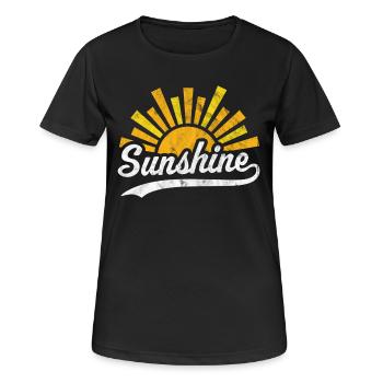 Soleil Soleil - T-shirt respirant Femme - noir - Devant - AI Model Female 172 light (172cm)