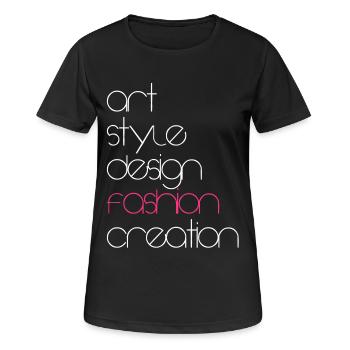 Fashion - Women's Breathable T-Shirt - black - Front - AI Model Female 172 light (172cm)