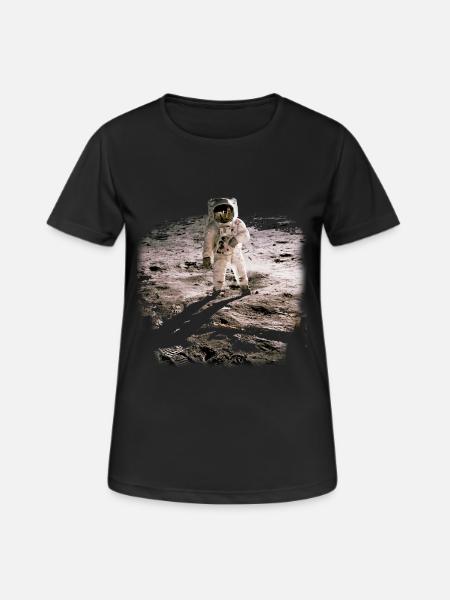 Man in the Moon - Women's Breathable T-Shirt - black