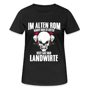 Landwirt - Frauen T-Shirt atmungsaktiv - Schwarz - Vorne - AI Model Female 172 light (172cm)