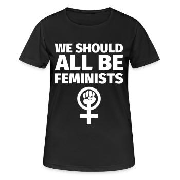 Feminism Feminist - Women's Breathable T-Shirt - black - Front - AI Model Female 172 light (172cm)