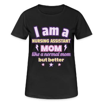 Nursing Mom, Mother's Day Gift, Health - Women's Breathable T-Shirt - black - Front - AI Model Female 172 light (172cm)