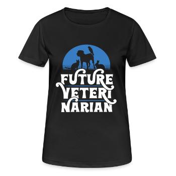 Future Veterinarian - Women's Breathable T-Shirt - black - Front - AI Model Female 172 light (172cm)