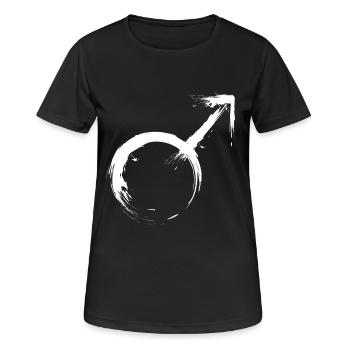 Männliches Geschlechtssymbol Symbol Vektor - Frauen T-Shirt atmungsaktiv - Schwarz - Vorne - AI Model Female 172 light (172cm)