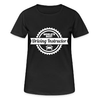 Driving instructor - Women's Breathable T-Shirt - black - Front - AI Model Female 172 light (172cm)