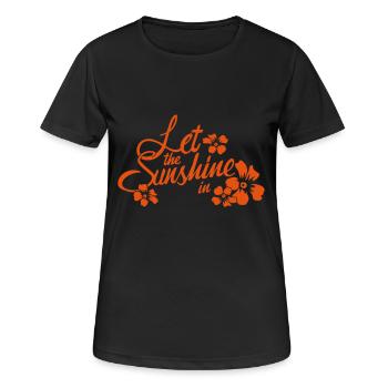 let the sunshine in - Women's Breathable T-Shirt - black - Front - AI Model Female 172 light (172cm)
