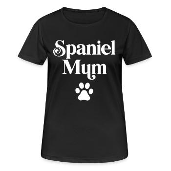Spaniel Mum - Women's Breathable T-Shirt - black - Front - AI Model Female 172 light (172cm)