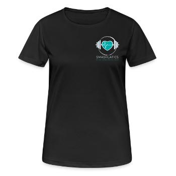 Smashlatsics - Women's Breathable T-Shirt - black - Front - AI Model Female 172 light (172cm)