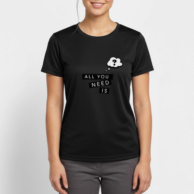 Comic speech bubble question mark Women's Breathable T-Shirt