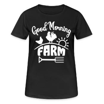 Farm Farmer Agriculture Farm Chicken Rooster - Women's Breathable T-Shirt - black - Front - AI Model Female 172 light (172cm)
