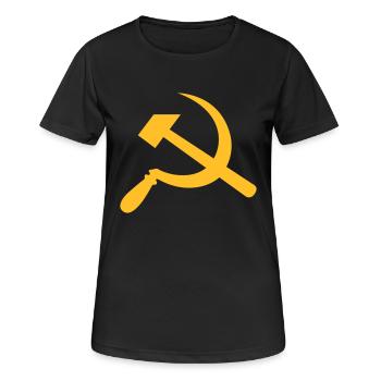 marteau et la faucille - T-shirt respirant Femme - noir - Devant - AI Model Female 172 light (172cm)
